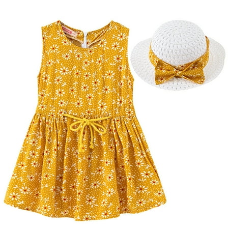 Toddler Baby Girls Princess Dress Spring Summer Floral Sleeveless Hat Clothes Child Sundress Streetwear Kids Dailywear Outwear
Toddler Baby Girls Princess Dress Spring Summer Floral Sleeveless Hat Clothes Child Sundress Streetwear Kids Dailywear Outwear