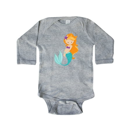 Inktastic Cute Little Mermaid Orange Hair Purple Sea Star Gift Baby Girl Long Sleeve Bodysuit
Inktastic Cute Little Mermaid Orange Hair Purple Sea Star Gift Baby Girl Long Sleeve Bodysuit
