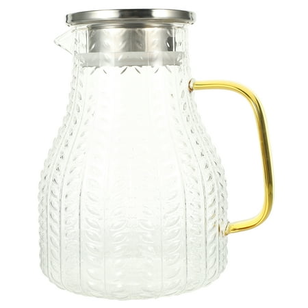 

Water Pitcher Glass Jug Juice Kettle Cold Carafe Beverage Tea Clear Dispenser Drink Milk Iced Pitchers Hot Acrylic Pot