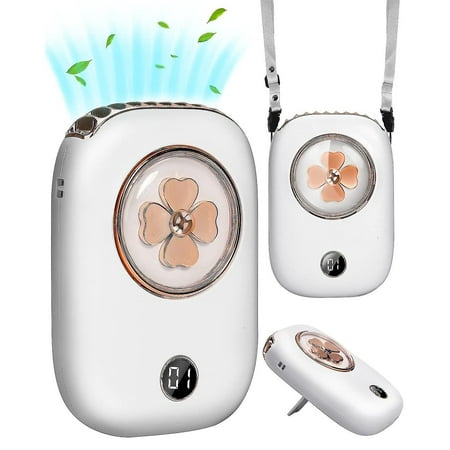 3-speed Personal Portable Rechargeable Mini Portable Neck Fan 2000mah Battery With Led Battery Display And Cord (white)
3-speed Personal Portable Rechargeable Mini Portable Neck Fan 2000mah Battery With Led Battery Display And Cord (white)