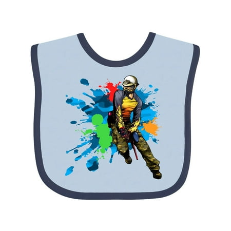 Inktastic Paintball Splatter Gift Baby Boy Bib