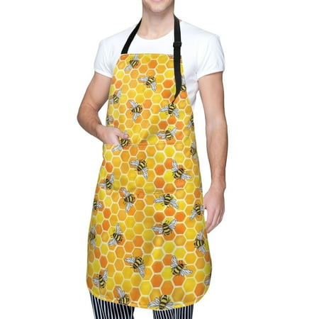 Cauagu Honeycombs Aprons with Pockets Waterproof Apron for Women Kitchen Cooking Apron Adjustable Bib Aprons Chef Apron for Cooking Drawing Crafting
Cauagu Honeycombs Aprons with Pockets Waterproof Apron for Women Kitchen Cooking Apron Adjustable Bib Aprons Chef Apron for Cooking Drawing Crafting