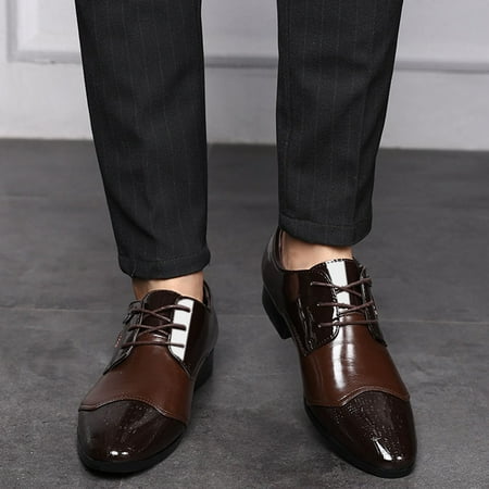 YTJX Men Lace Business Leather Shoes Casual Comfortable Wedding Shoe Male Suit Shoes
YTJX Men Lace Business Leather Shoes Casual Comfortable Wedding Shoe Male Suit Shoes