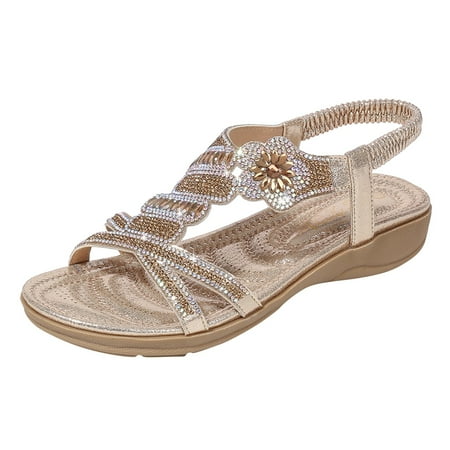 SEMIMAY Women Wedges Sandals Strap Shoes Shoes Sandals Flops Buckle For Women Summer Flip Women Fashion Women Sandals Gold
SEMIMAY Women Wedges Sandals Strap Shoes Shoes Sandals Flops Buckle For Women Summer Flip Women Fashion Women Sandals Gold