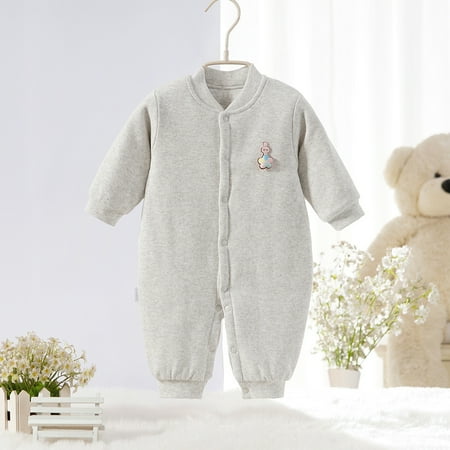 Yidarton Baby Color Cotton Jumpsuit Spring And Autumn Cotton Comfortable Velvet Baby Clothes Thin Cotton Long Sleeve Ha Clothes Newborn Baby Climbing Clothes Gray
Yidarton Baby Color Cotton Jumpsuit Spring And Autumn Cotton Comfortable Velvet Baby Clothes Thin Cotton Long Sleeve Ha Clothes Newborn Baby Climbing Clothes Gray