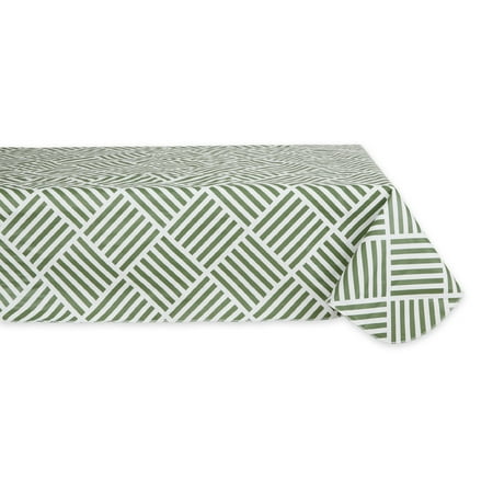 Artichoke Grid Vinyl Tablecloth 60x84