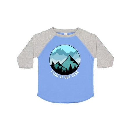 Inktastic I Like It out Here Mountains in Blue Gift Toddler Boy or Toddler Girl T-Shirt
Inktastic I Like It out Here Mountains in Blue Gift Toddler Boy or Toddler Girl T-Shirt