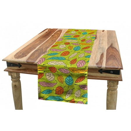 Colorful Table Runner Falling Leaves of the Autumn Season Theme Foliage on Green Background Dining Room Kitchen Rectangular Runner 3 Sizes by Ambesonne
Colorful Table Runner Falling Leaves of the Autumn Season Theme Foliage on Green Background Dining Room Kitchen Rectangular Runner 3 Sizes by Ambesonne