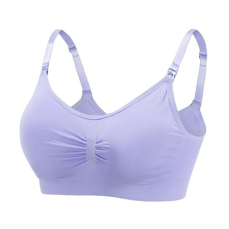 BIZIZA Women Push Up Bra Comfort Wireless Bralette Breastfeeding Front Closure Sleeping Purple M
BIZIZA Women Push Up Bra Comfort Wireless Bralette Breastfeeding Front Closure Sleeping Purple M