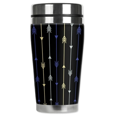 Mugzie brand 16-Ounce Stainless Steel Travel Mug with Insulated Wetsuit Cover - Blue Arrows
Mugzie brand 16-Ounce Stainless Steel Travel Mug with Insulated Wetsuit Cover - Blue Arrows