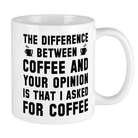 CafePress - Coffee And Your Opinion Large Mug - Ceramic Coffee Tea Novelty Mug Cup 11 oz
CafePress - Coffee And Your Opinion Large Mug - Ceramic Coffee Tea Novelty Mug Cup 11 oz