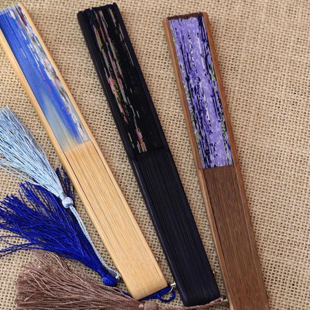 Chinese Hand-Held Fan Retro Bamboo Frame Folding Fan Suitable For Cool Off Dancing Cosplay Wedding Party Prop Decoration Blue 1pcs
Chinese Hand-Held Fan Retro Bamboo Frame Folding Fan Suitable For Cool Off Dancing Cosplay Wedding Party Prop Decoration Blue 1pcs