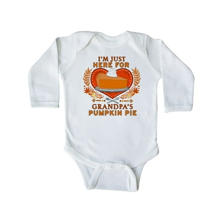 Inktastic I m Just Here for Grandpa s Pumpkin Pie with Heart Gift Baby Boy or Baby Girl Long Sleeve Bodysuit
Inktastic I m Just Here for Grandpa s Pumpkin Pie with Heart Gift Baby Boy or Baby Girl Long Sleeve Bodysuit