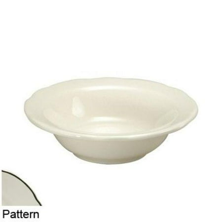 0.5 oz Scalloped Edge China Grapefruit Bowl with Manhattan Black Band