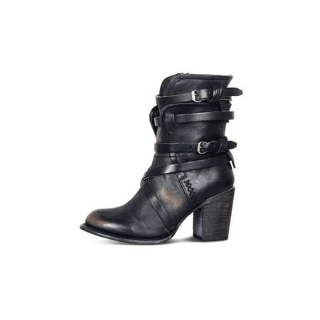Ymiytan Ladies Breathable Leather Shoes Work Retro Chunky Block High Heel Boots Shopping Casual Mid-Calf Boot Black 9
Ymiytan Ladies Breathable Leather Shoes Work Retro Chunky Block High Heel Boots Shopping Casual Mid-Calf Boot Black 9