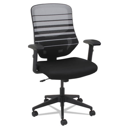 Alera Embre Series Mesh Mid-Back Chair, Black/White