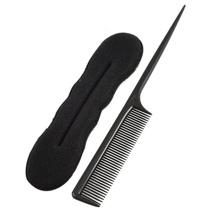 Women Hair Styling Set Twist Hairs Clip Sponge Bun Maker Shaper W