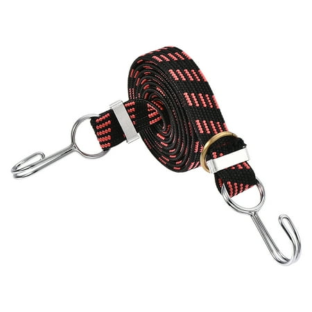 Flat Elastic Cord with Hook 1.5 Meters x 25mm Latex PP for Hand Carts Luggage Rack Red and Black 1 PCS
Flat Elastic Cord with Hook 1.5 Meters x 25mm Latex PP for Hand Carts Luggage Rack Red and Black 1 PCS