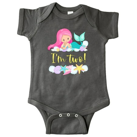 Inktastic I m 2 Mermaid with Pink Hair and Shells Gift Baby Boy or Baby Girl Bodysuit
Inktastic I m 2 Mermaid with Pink Hair and Shells Gift Baby Boy or Baby Girl Bodysuit