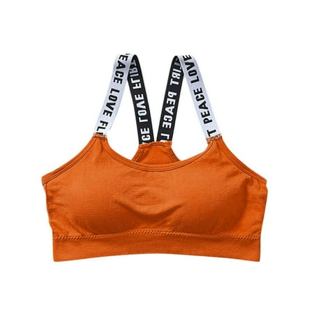DNDKILG Padded Bralettes for Women Wirefree Comfort Medium Support Yoga Bras Gym Running Workout Orange One Size
DNDKILG Padded Bralettes for Women Wirefree Comfort Medium Support Yoga Bras Gym Running Workout Orange One Size