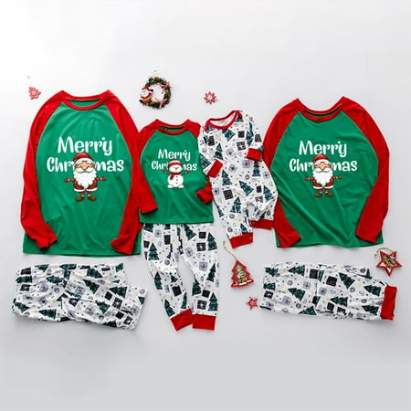 ERTUTUYI Christmas Baby Kids Child Printed Top+Pants Xmas Family Matching Pajamas Set Green L
ERTUTUYI Christmas Baby Kids Child Printed Top+Pants Xmas Family Matching Pajamas Set Green L