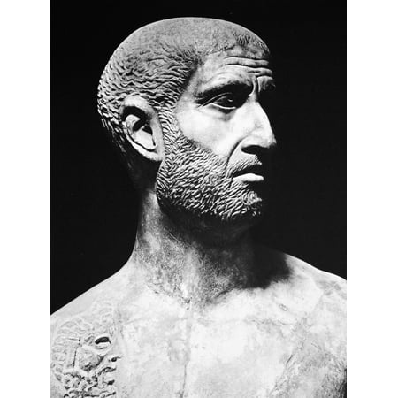 Terence (186-159 BC)Npublius Terentius Roman Playwright Roman Sculpture Bust Poster Print by Granger Collection