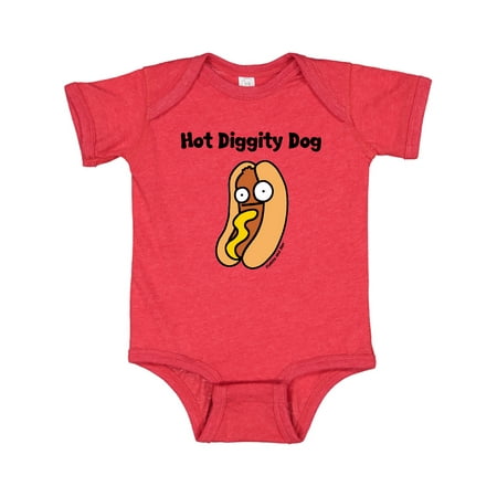 Inktastic Hotdog Hot Diggity Dawg! Gift Baby Boy or Baby Girl Bodysuit