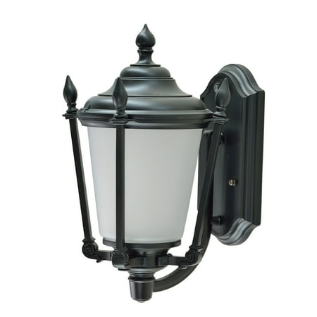 Aspen Creative 60007 One-Light Medium Outdoor Wall Light Fixture with Dusk to Dawn Sensor Transitional Design in Black 14 1/4 High
Aspen Creative 60007 One-Light Medium Outdoor Wall Light Fixture with Dusk to Dawn Sensor Transitional Design in Black 14 1/4 High