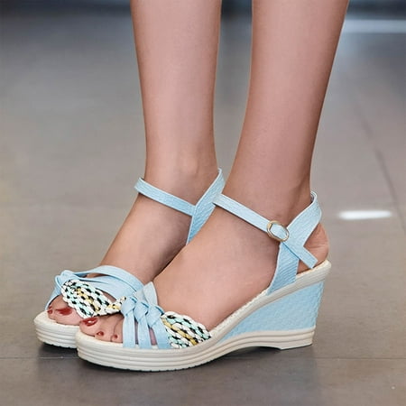 Casual Shoes Fashion Open Toe Middle Heel Wedge Heel Buckle Large Size Spring And Summer Women s Sandals
Casual Shoes Fashion Open Toe Middle Heel Wedge Heel Buckle Large Size Spring And Summer Women s Sandals