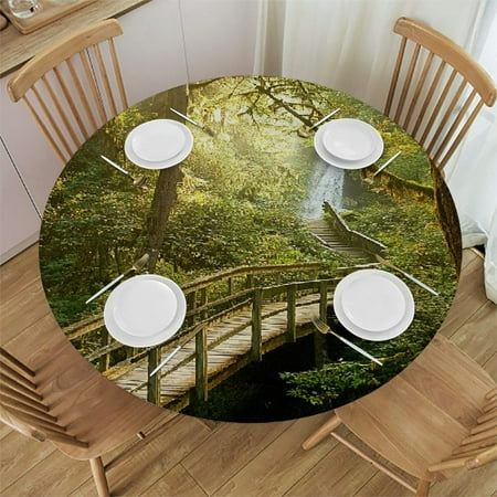 Round Fitted Tablecloth July Elastic Edge Home Decoration Spill Proof Fabric Polyester Table Cover for Patio Picnic BBQ Use Suitable for Inch Round Table
Round Fitted Tablecloth July Elastic Edge Home Decoration Spill Proof Fabric Polyester Table Cover for Patio Picnic BBQ Use Suitable for Inch Round Table