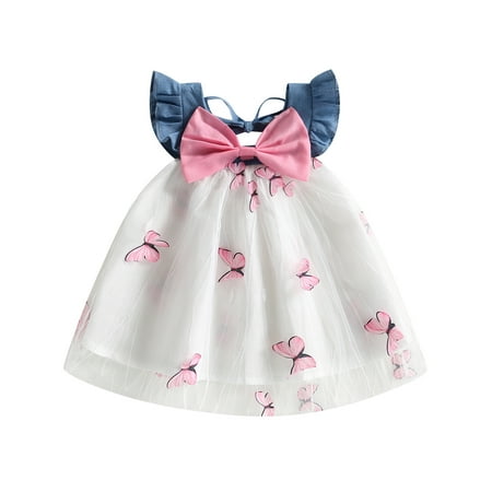 Musuos Baby Girls Denim Patchwork Princess Dress Bow-knot Tulle Tutu Butterfly Dresses
Musuos Baby Girls Denim Patchwork Princess Dress Bow-knot Tulle Tutu Butterfly Dresses
