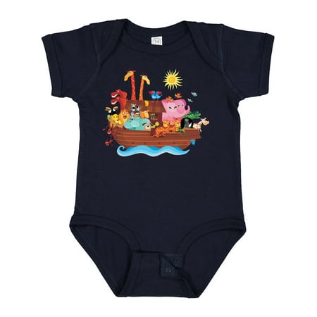 Inktastic Animal Ark Bible Story Christian Gift Baby Boy or Baby Girl Bodysuit