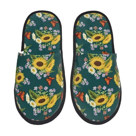 House Slippers for Women and Men Sunflowers Daisy Butterfly Comfy Fuzzy Bedroom Slippers Furry Home Shoes for Indoor Outdoor
House Slippers for Women and Men Sunflowers Daisy Butterfly Comfy Fuzzy Bedroom Slippers Furry Home Shoes for Indoor Outdoor