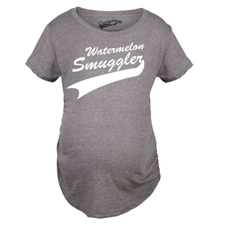 Maternity Watermelon Smuggler Shirt Funny Pregnancy T shirts Announcement Ideas (Dark Heather Grey) - S
Maternity Watermelon Smuggler Shirt Funny Pregnancy T shirts Announcement Ideas (Dark Heather Grey) - S
