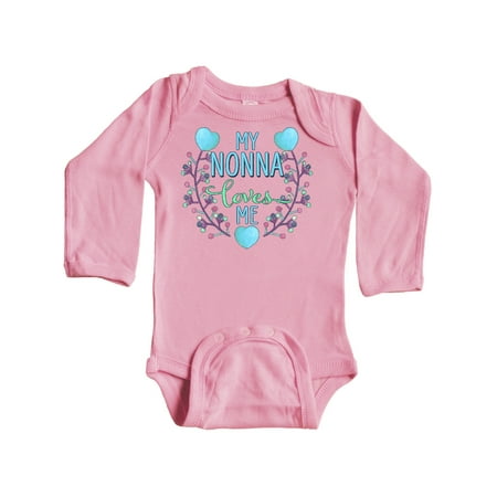 Inktastic My Nonna Loves Me with Flowers and Hearts Gift Baby Boy or Baby Girl Long Sleeve Bodysuit
Inktastic My Nonna Loves Me with Flowers and Hearts Gift Baby Boy or Baby Girl Long Sleeve Bodysuit
