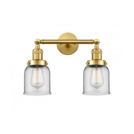 Satin Gold Tone Bathroom Vanity 16 Wide Steel/Cast Brass/Glass Medium Base 2 Light Fixture
Satin Gold Tone Bathroom Vanity 16 Wide Steel/Cast Brass/Glass Medium Base 2 Light Fixture