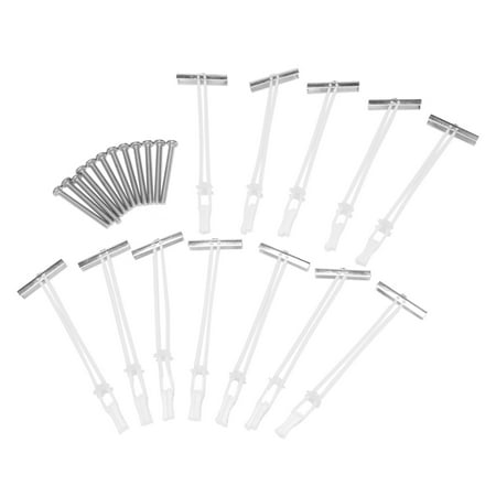 12Pcs Heavy Duty Drywall Anchors Wall Anchors and Screws for Drywall Concrete Anchors 270 Lbs in 1/2inch Drywall