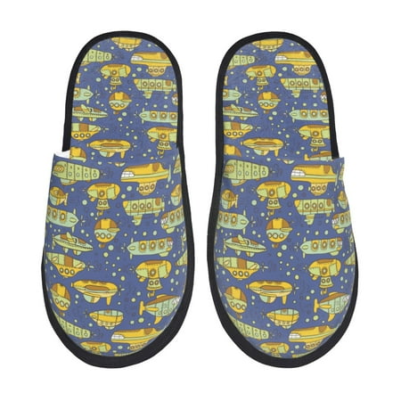 Sikiie Cartoon Submarines Fuzzy Slip-on Slippers Warm Cozy Soft Lightweight Memory Foam Indoor House ShoesLarge
Sikiie Cartoon Submarines Fuzzy Slip-on Slippers Warm Cozy Soft Lightweight Memory Foam Indoor House ShoesLarge