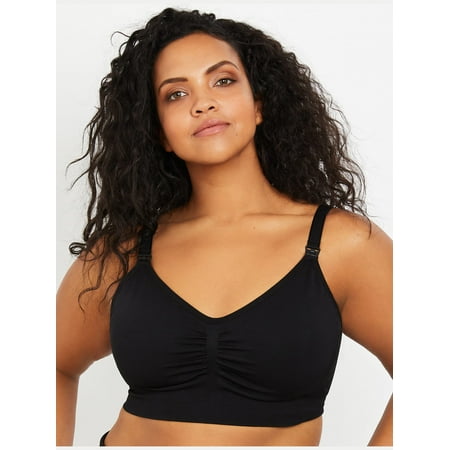 Motherhood Maternity Plus Size Seamless Clip Down Maternity And Nursing Bra