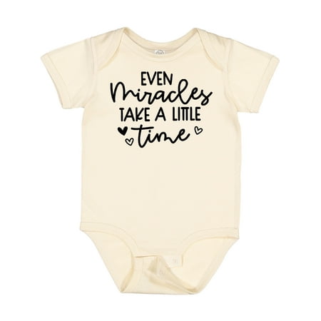 Inktastic Baby Even Miracles Take a Little Time Gift Baby Boy or Baby Girl Bodysuit
Inktastic Baby Even Miracles Take a Little Time Gift Baby Boy or Baby Girl Bodysuit