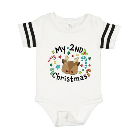 Inktastic My 2nd Christmas Cute Reindeer with Candy Canes Gift Baby Boy or Baby Girl Bodysuit
Inktastic My 2nd Christmas Cute Reindeer with Candy Canes Gift Baby Boy or Baby Girl Bodysuit