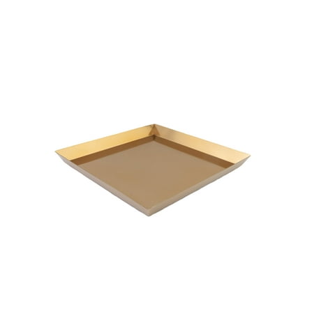 Serene Spaces Living Large Decorative Gold Square Tray 12 Square
