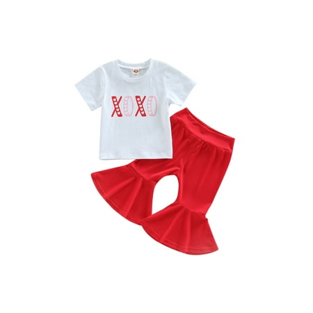 Genuiskids Toddler Baby Girl Valentines Day Outfit Letter Print T Shirt Top Bell Bottoms Fall Winter Clothes
Genuiskids Toddler Baby Girl Valentines Day Outfit Letter Print T Shirt Top Bell Bottoms Fall Winter Clothes