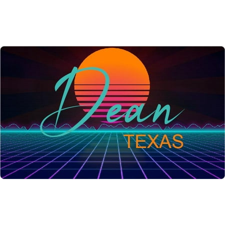 Dean Texas 4 X 2.25-Inch Fridge Magnet Retro Neon Design