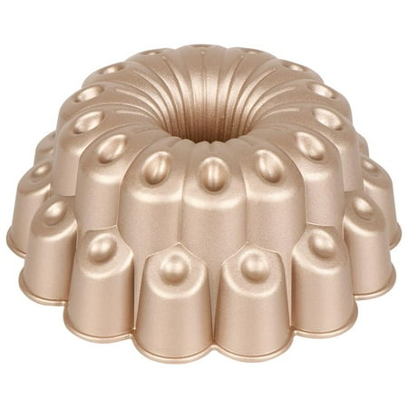 

NutriChef Marquise Fluted Bundt Cake Pan Extra Thick and Non-Stick Aluminum Bakeware with 2 Layers