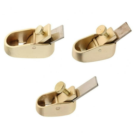 3 Pieces Brass Plane Violin Making Luthier Tool Wood Thumb Plane