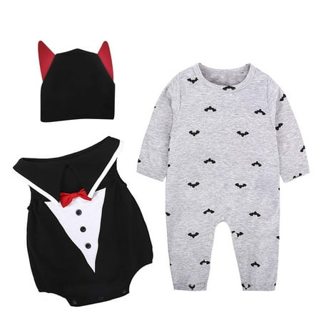 Generic Toddler Baby Girls Boys Halloween Print Romper Jumpsuit and Hat Three Piece Set Outfits Autumn Winter Clothes for Holiday Christmas Halloween Party(18-24 Months Gray)
Generic Toddler Baby Girls Boys Halloween Print Romper Jumpsuit and Hat Three Piece Set Outfits Autumn Winter Clothes for Holiday Christmas Halloween Party(18-24 Months Gray)