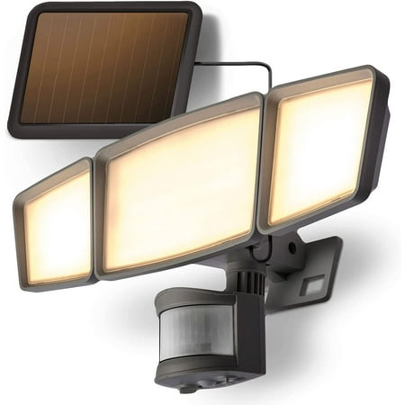 Home Zone Security Solar Flood Lights - Motion Detection + 3500K LED Black 
Home Zone Security Solar Flood Lights - Motion Detection + 3500K LED Black