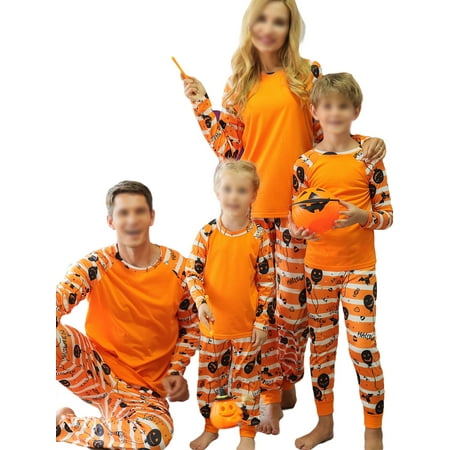 Family Halloween Pjs Matching Sets Stripe Pumpkin Print Pajamas Sets Long Sleeve Tee and Pant Sleepwear for Adults and Kids
Family Halloween Pjs Matching Sets Stripe Pumpkin Print Pajamas Sets Long Sleeve Tee and Pant Sleepwear for Adults and Kids
