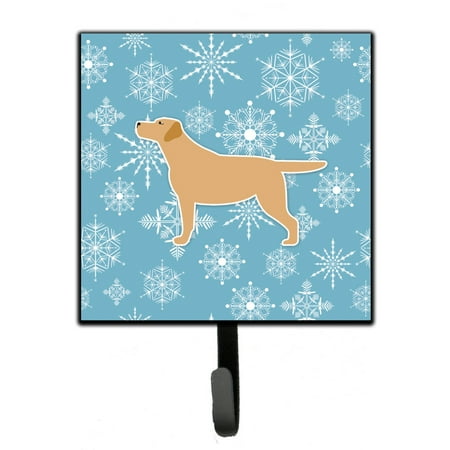 Carolines Treasures BB3497SH4 Winter Snowflake Yellow Labrador Retriever Leash or Key Holder 7Hx4.25W multicolor 
Carolines Treasures BB3497SH4 Winter Snowflake Yellow Labrador Retriever Leash or Key Holder 7Hx4.25W multicolor
